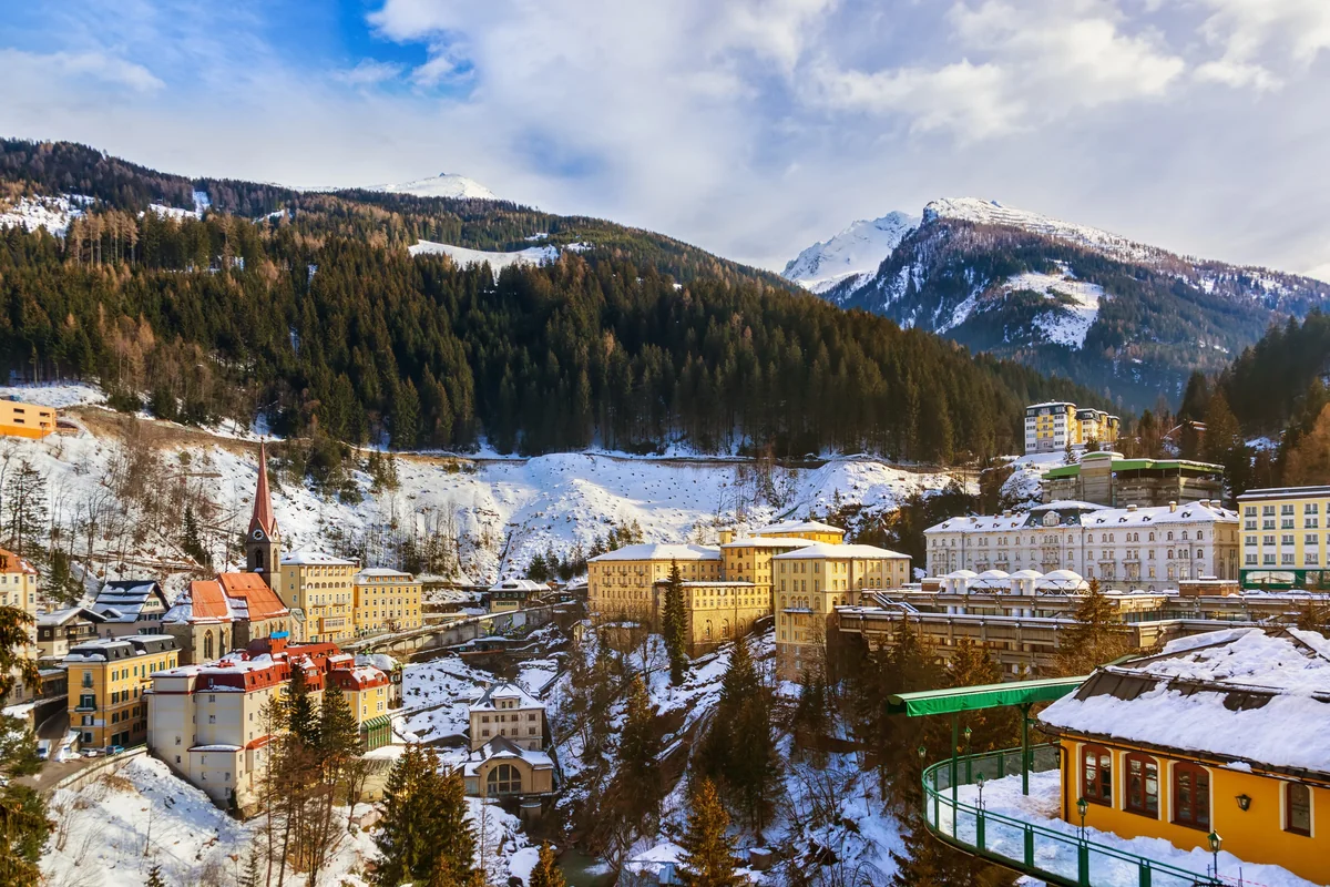 View of Bad Gastein - a perfect place to relax and enjoy your jacuzzi