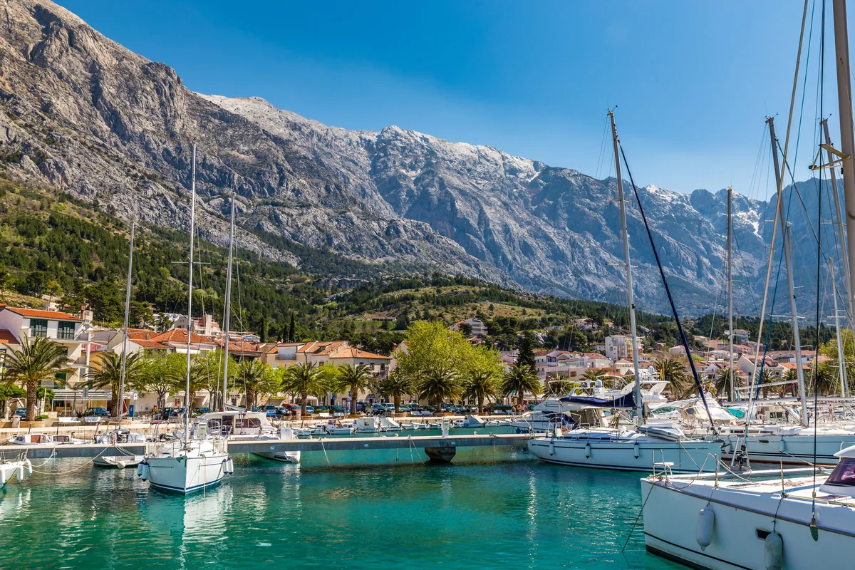 View of Baška Voda - a perfect place to relax and enjoy your jacuzzi