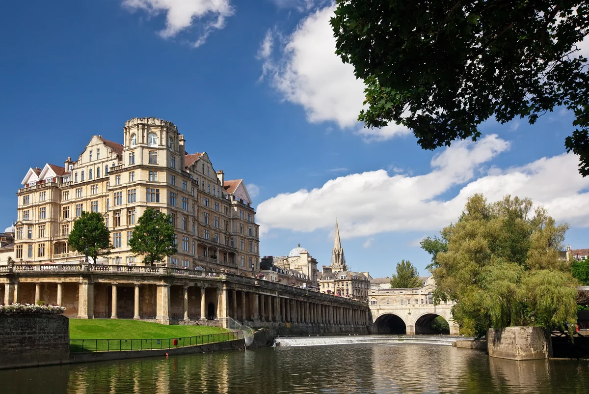 View of Bath - a perfect place to relax and enjoy your jacuzzi