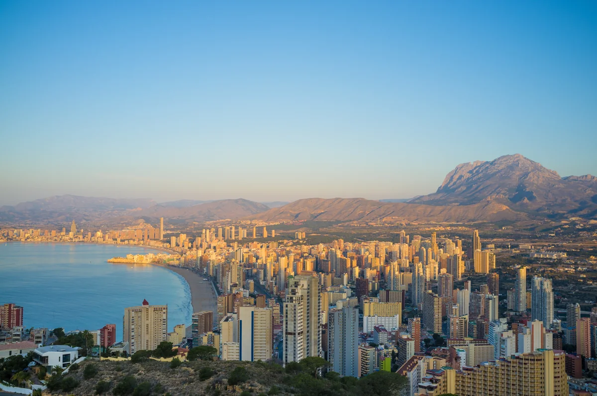 View of Benidorm - a perfect place to relax and enjoy your jacuzzi