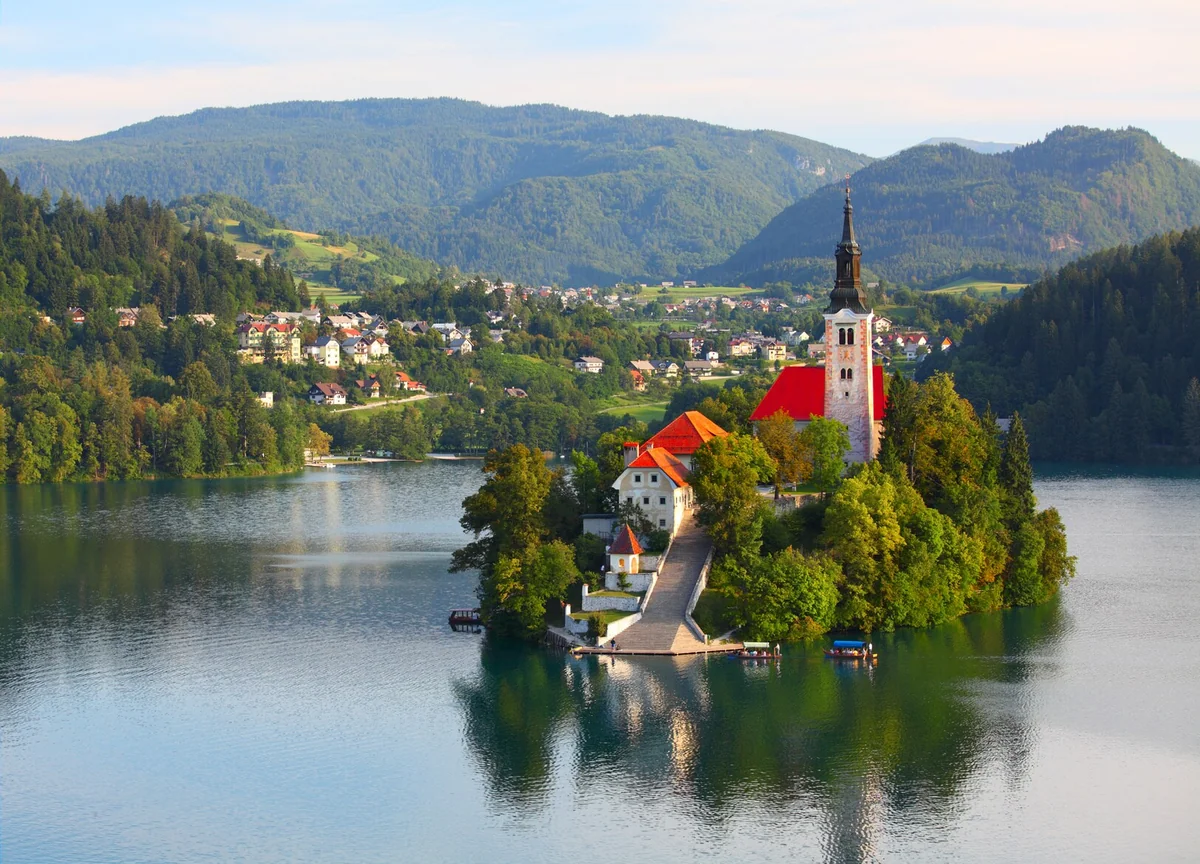 View of Bled - a perfect place to relax and enjoy your jacuzzi