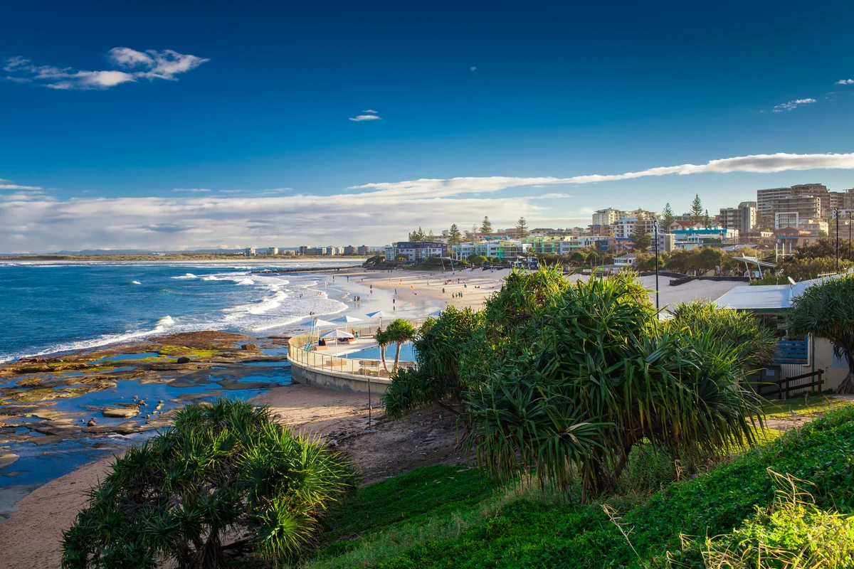 View of Caloundra - a perfect place to relax and enjoy your jacuzzi