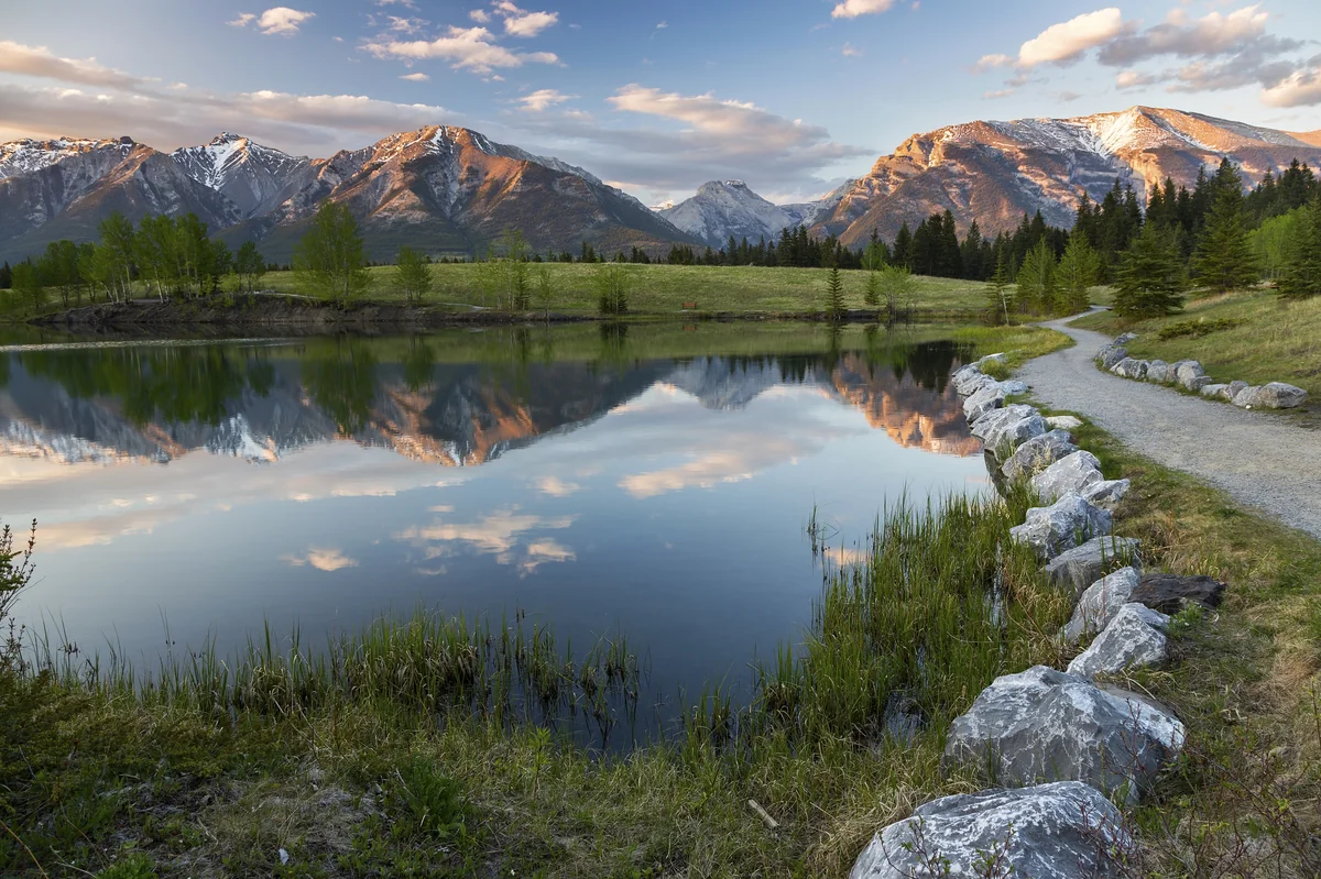 View of Canmore - a perfect place to relax and enjoy your jacuzzi