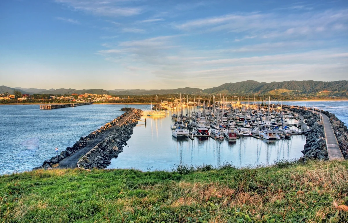 View of Coffs Harbour - a perfect place to relax and enjoy your jacuzzi