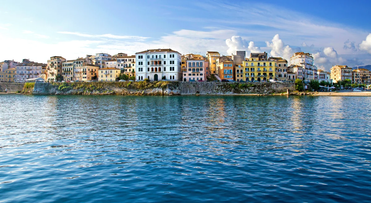 View of Corfu-Town - a perfect place to relax and enjoy your jacuzzi