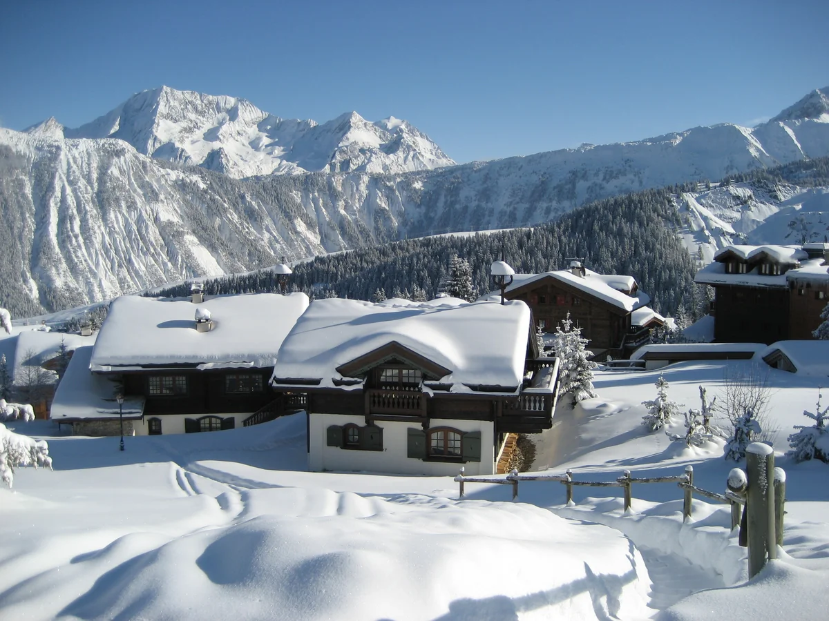 View of Courchevel - a perfect place to relax and enjoy your jacuzzi