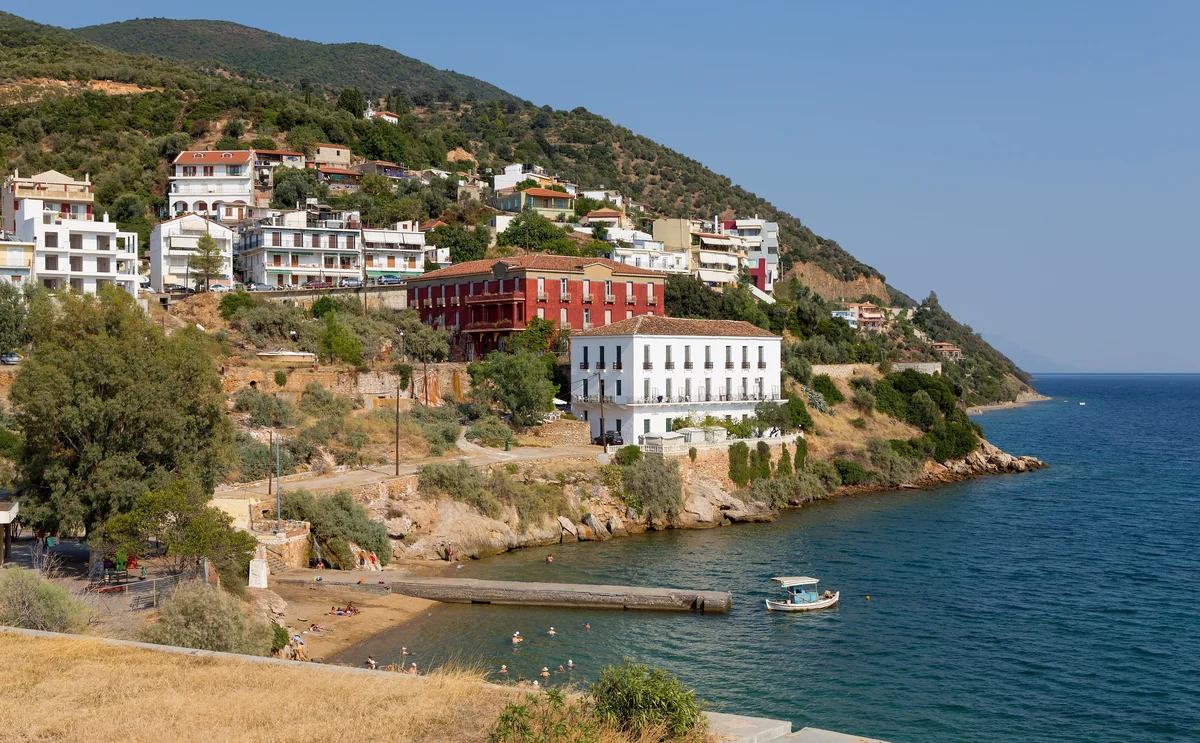 View of Euboea Island - a perfect place to relax and enjoy your jacuzzi