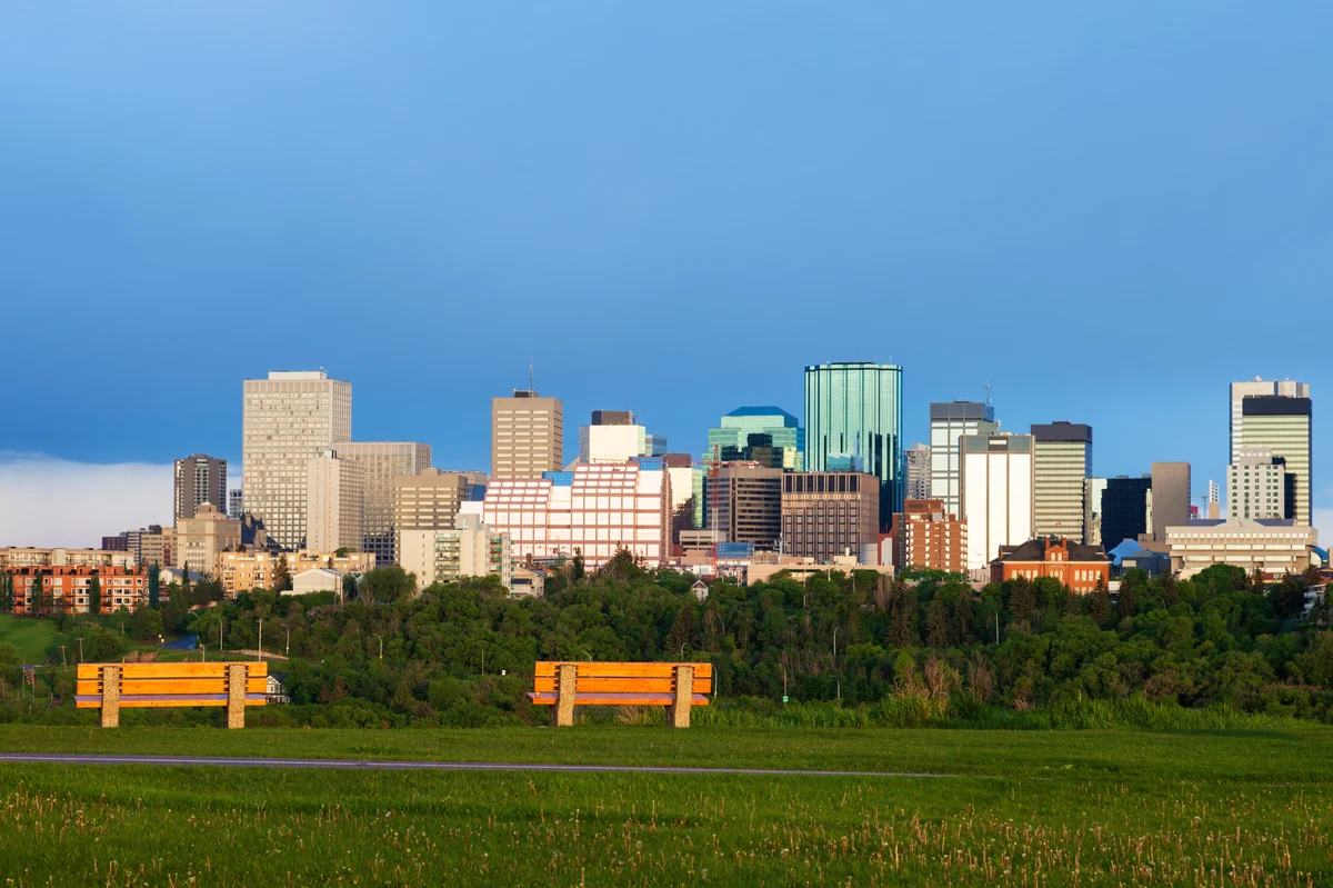 View of Edmonton - a perfect place to relax and enjoy your jacuzzi