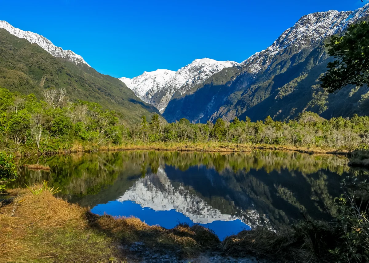 View of Fox Glacier - a perfect place to relax and enjoy your jacuzzi