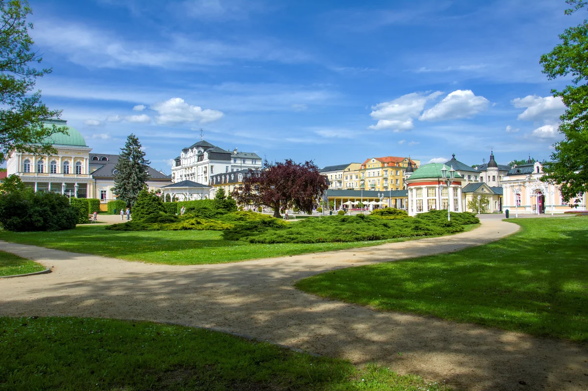 View of Františkovy Lázne - a perfect place to relax and enjoy your jacuzzi