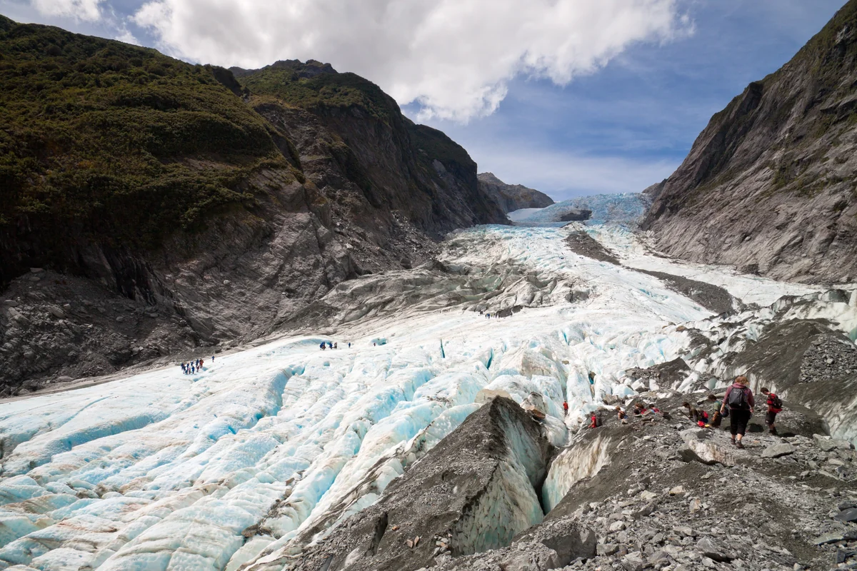 View of Franz Josef Glacier - a perfect place to relax and enjoy your jacuzzi