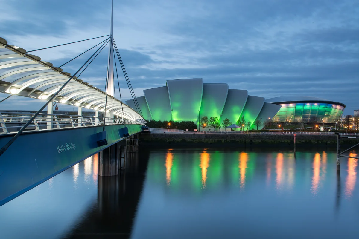 View of Glasgow - a perfect place to relax and enjoy your jacuzzi