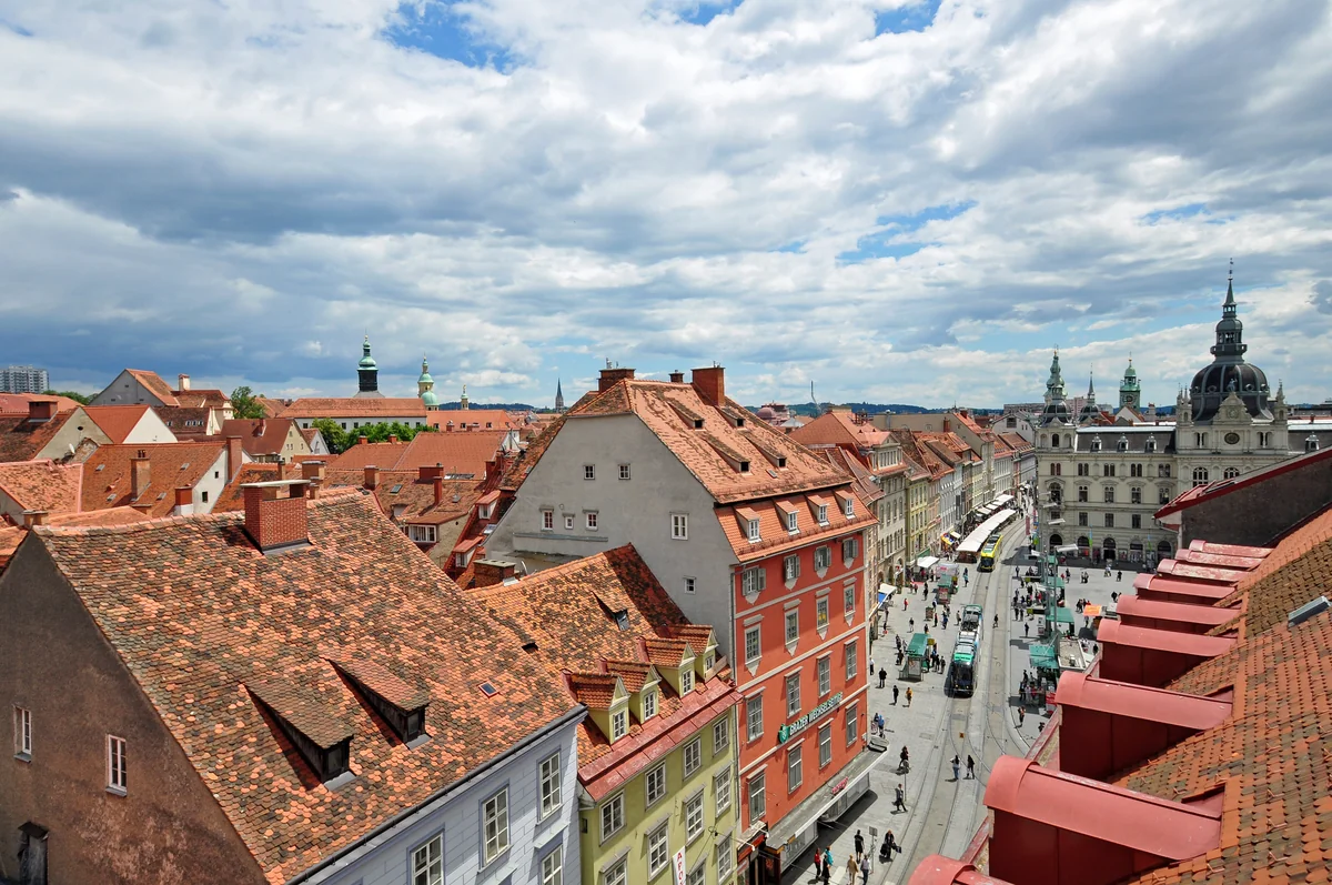 View of Graz - a perfect place to relax and enjoy your jacuzzi