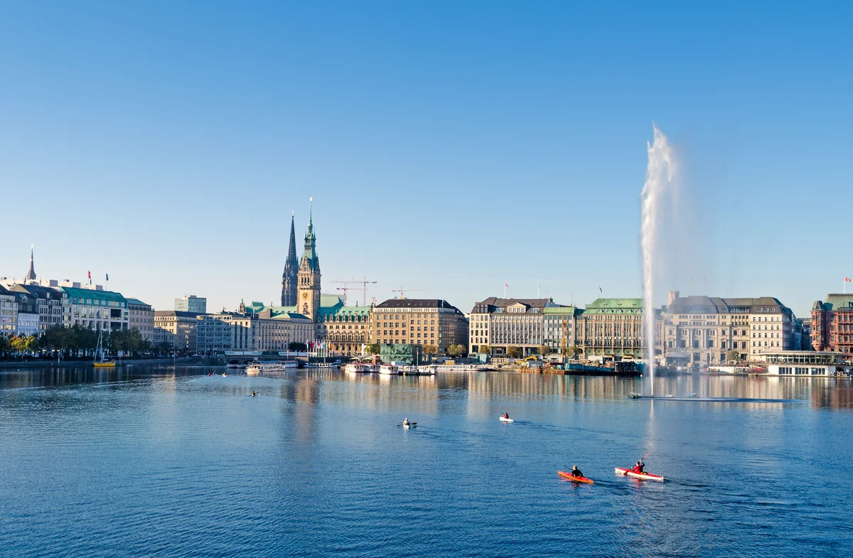 View of Hamburg - a perfect place to relax and enjoy your jacuzzi