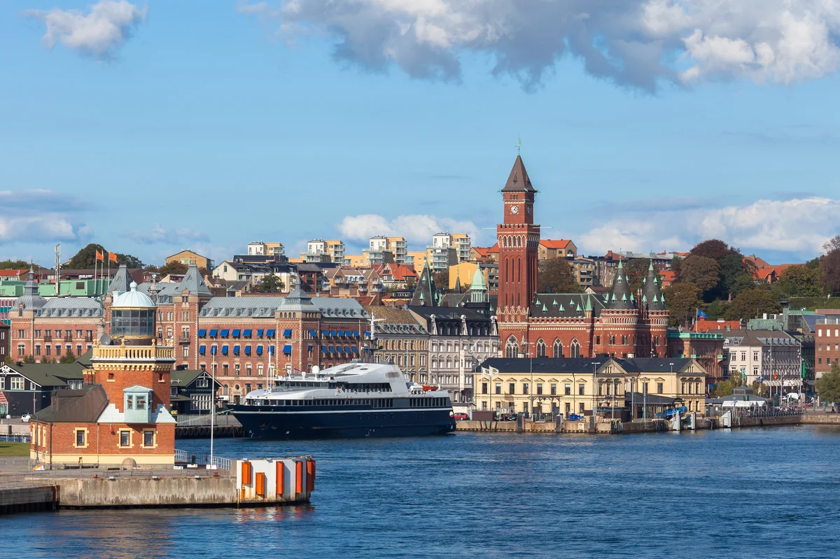 View of Helsingborg - a perfect place to relax and enjoy your jacuzzi
