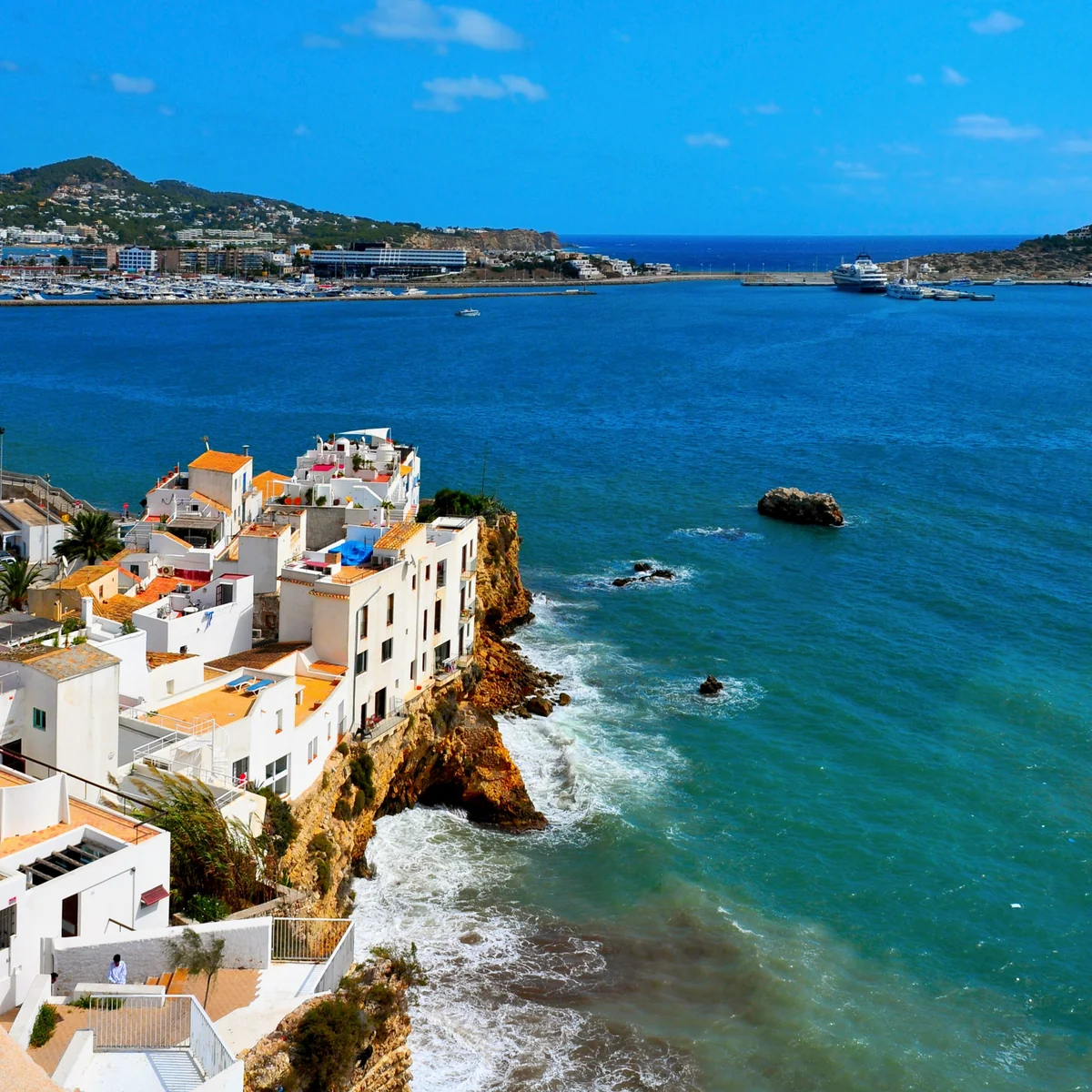 View of Ibiza - a perfect place to relax and enjoy your jacuzzi
