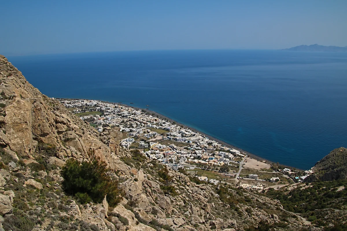 View of Santorini Island - a perfect place to relax and enjoy your jacuzzi