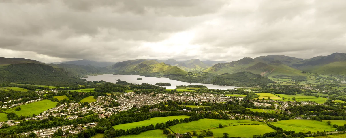 View of Keswick - a perfect place to relax and enjoy your jacuzzi