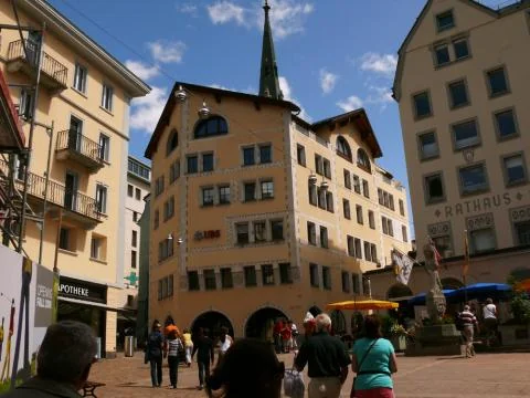 View of Klosters - a perfect place to relax and enjoy your jacuzzi