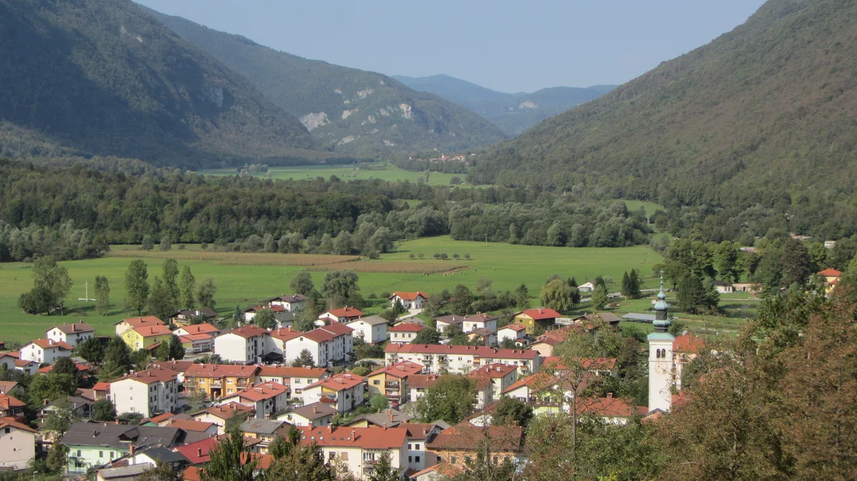 View of Kobarid - a perfect place to relax and enjoy your jacuzzi