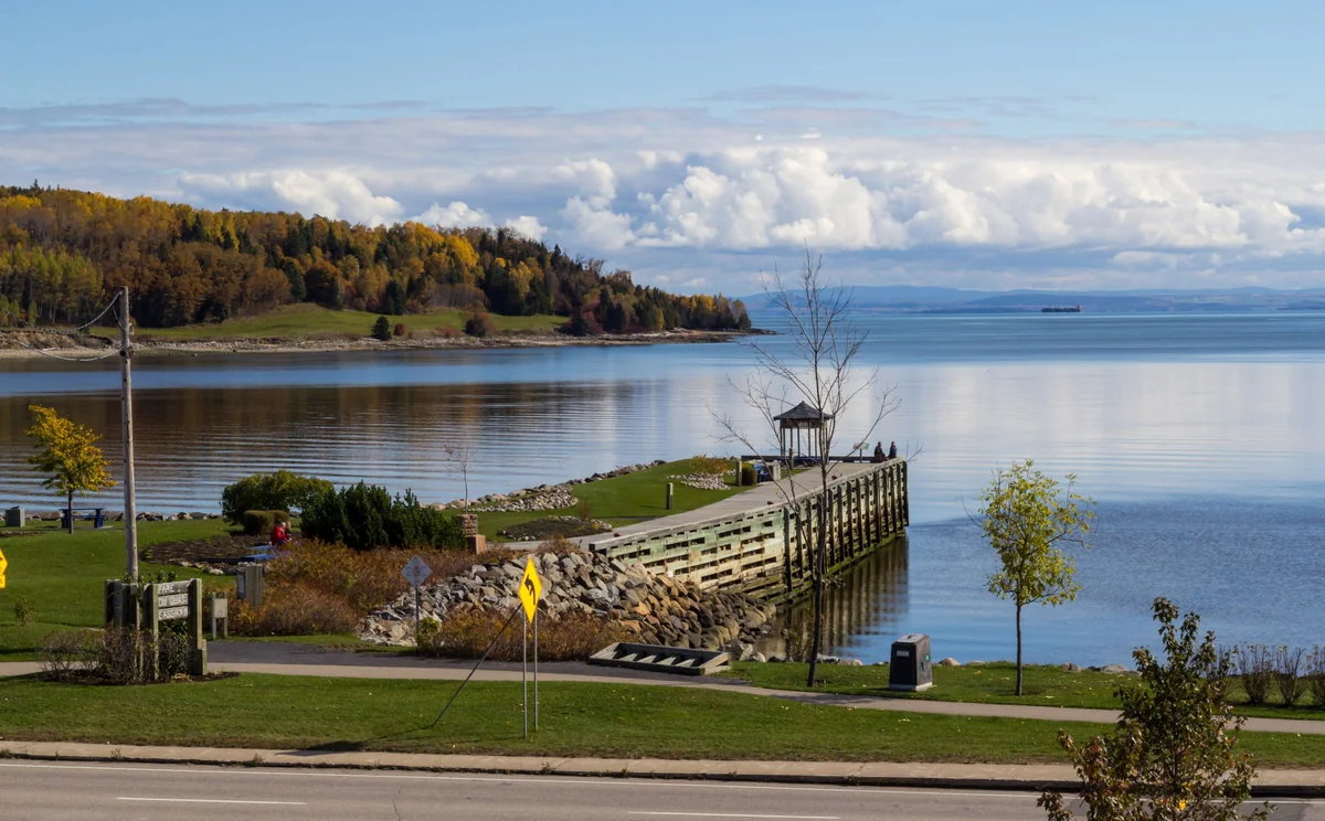 View of La Malbaie - a perfect place to relax and enjoy your jacuzzi