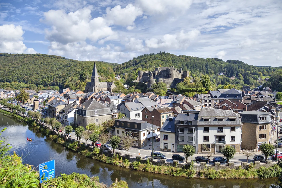 View of La Roche-en-Ardenne - a perfect place to relax and enjoy your jacuzzi