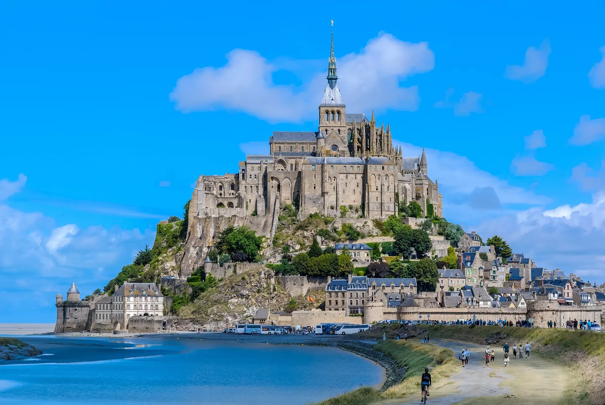 View of Le Mont-Saint-Michel - a perfect place to relax and enjoy your jacuzzi