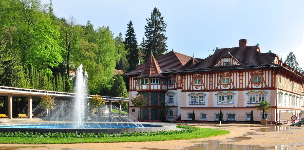 View of Luhacovice - a perfect place to relax and enjoy your jacuzzi