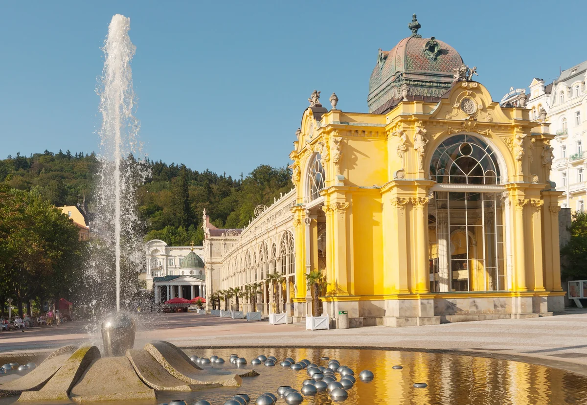 View of Mariánské Lázne - a perfect place to relax and enjoy your jacuzzi