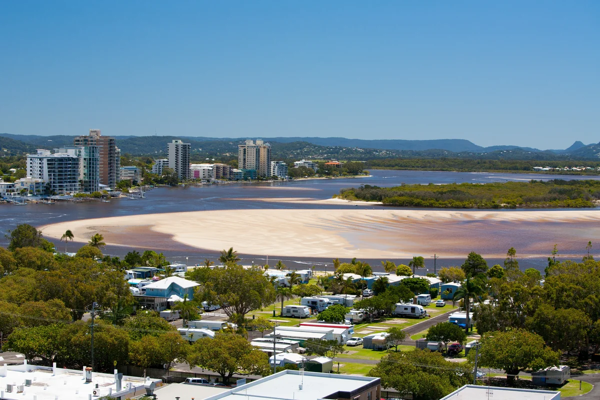 View of Maroochydore - a perfect place to relax and enjoy your jacuzzi