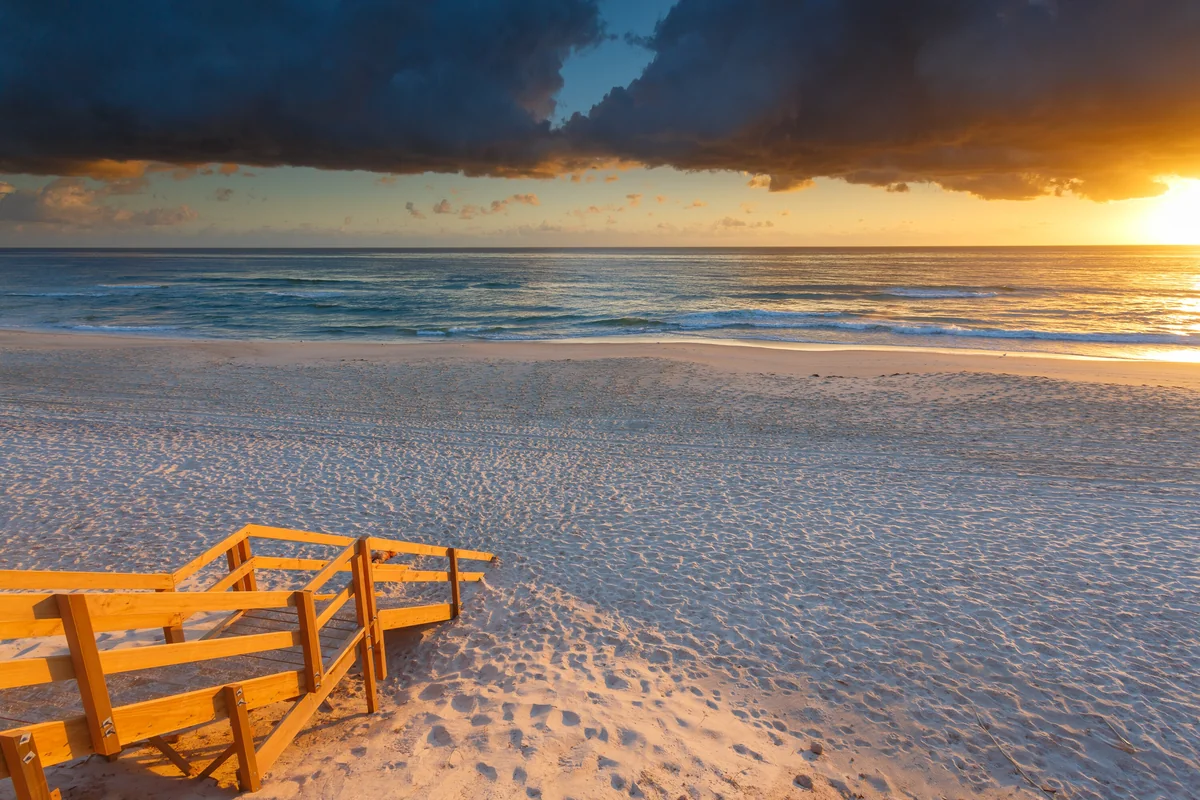 View of Mermaid Beach - a perfect place to relax and enjoy your jacuzzi