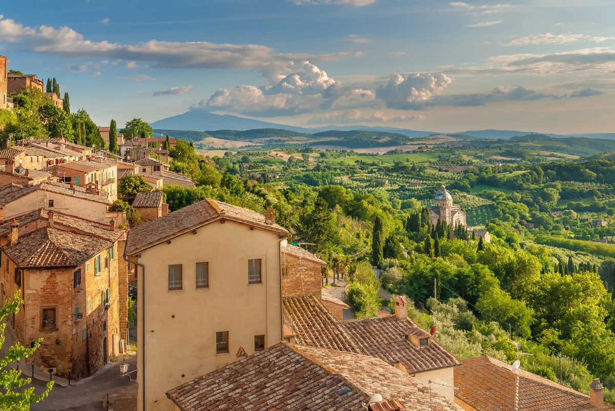View of Montepulciano - a perfect place to relax and enjoy your jacuzzi