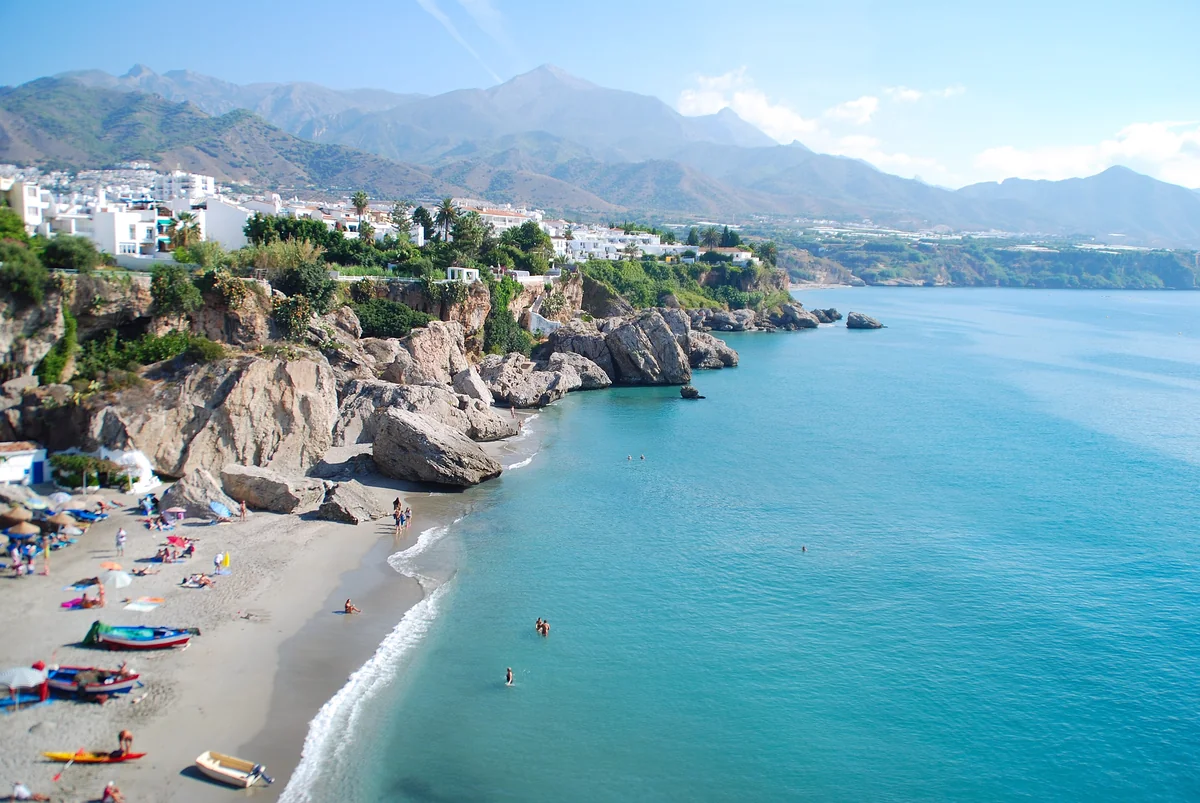 View of Nerja - a perfect place to relax and enjoy your jacuzzi