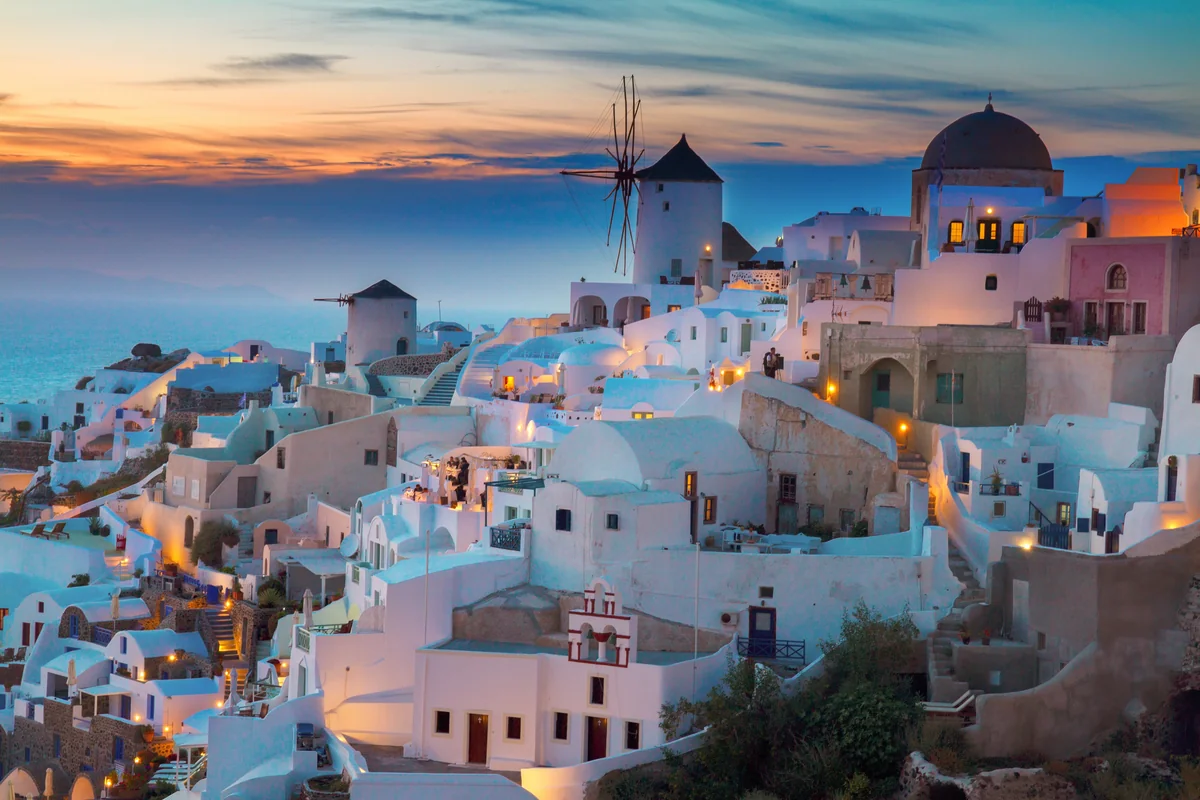 View of Oia - a perfect place to relax and enjoy your jacuzzi