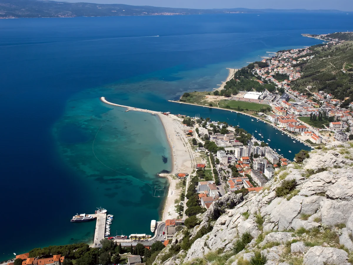 View of Omiš - a perfect place to relax and enjoy your jacuzzi