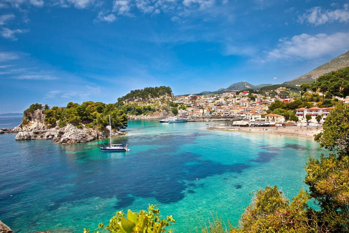 View of Parga - a perfect place to relax and enjoy your jacuzzi