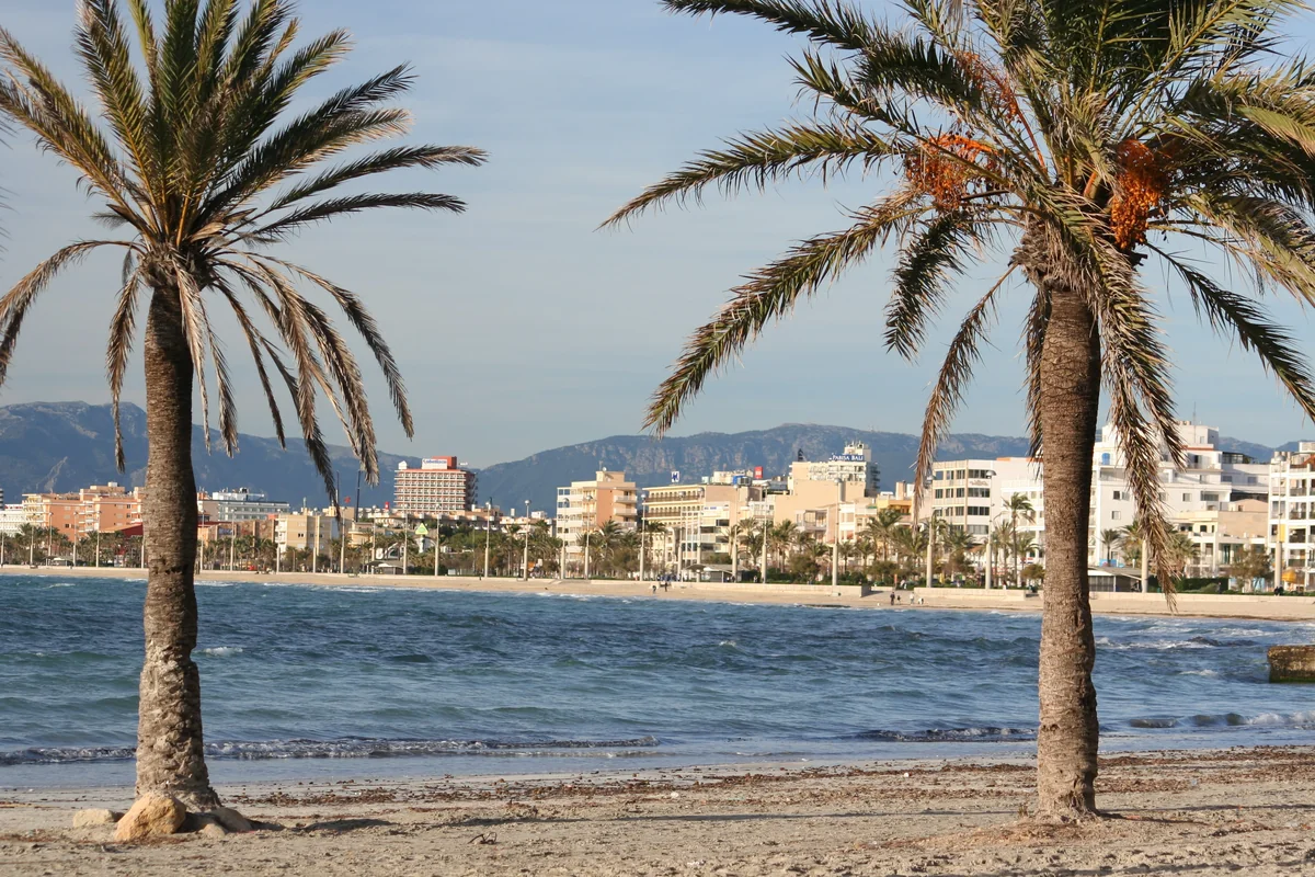 View of Playa de Palma - a perfect place to relax and enjoy your jacuzzi