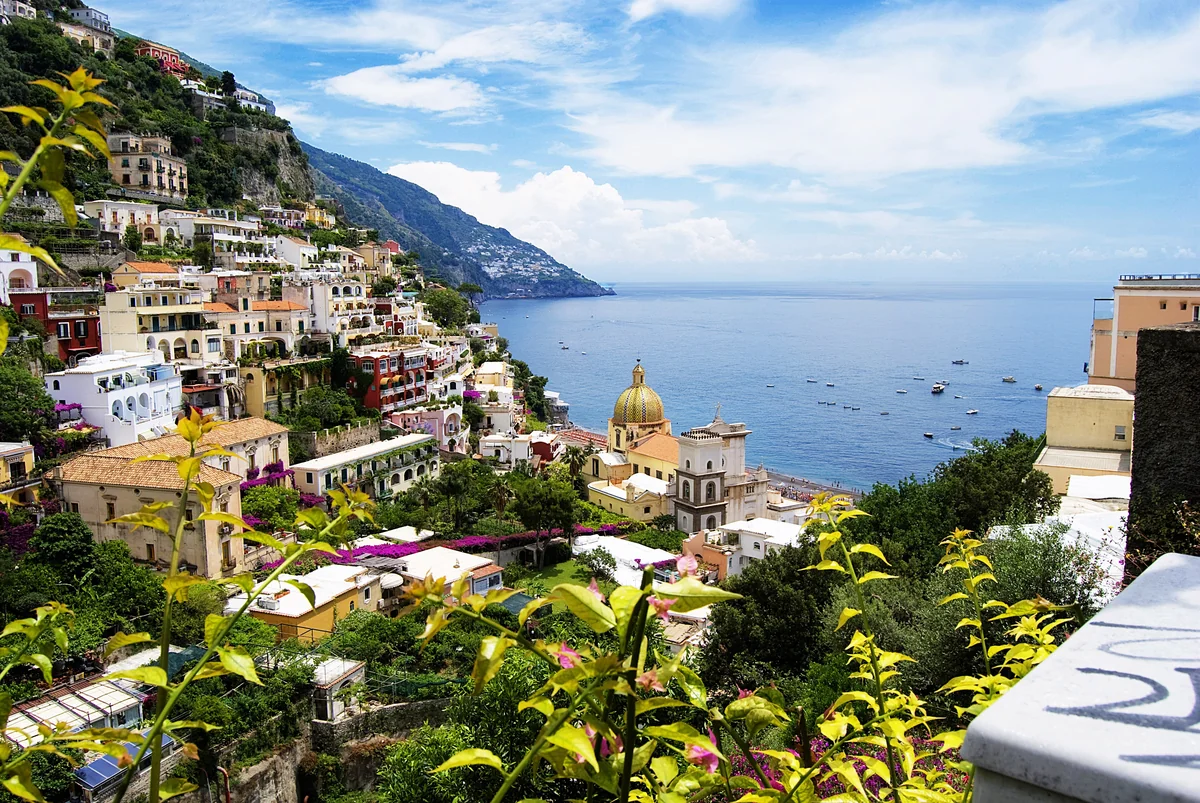 View of Positano - a perfect place to relax and enjoy your jacuzzi