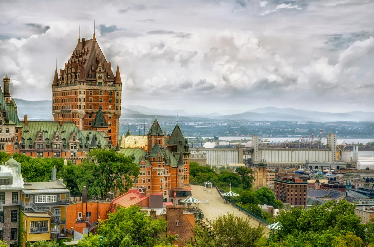 View of Québec-City - a perfect place to relax and enjoy your jacuzzi