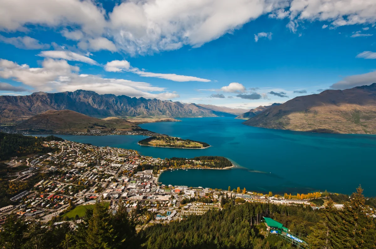 View of Queenstown - a perfect place to relax and enjoy your jacuzzi