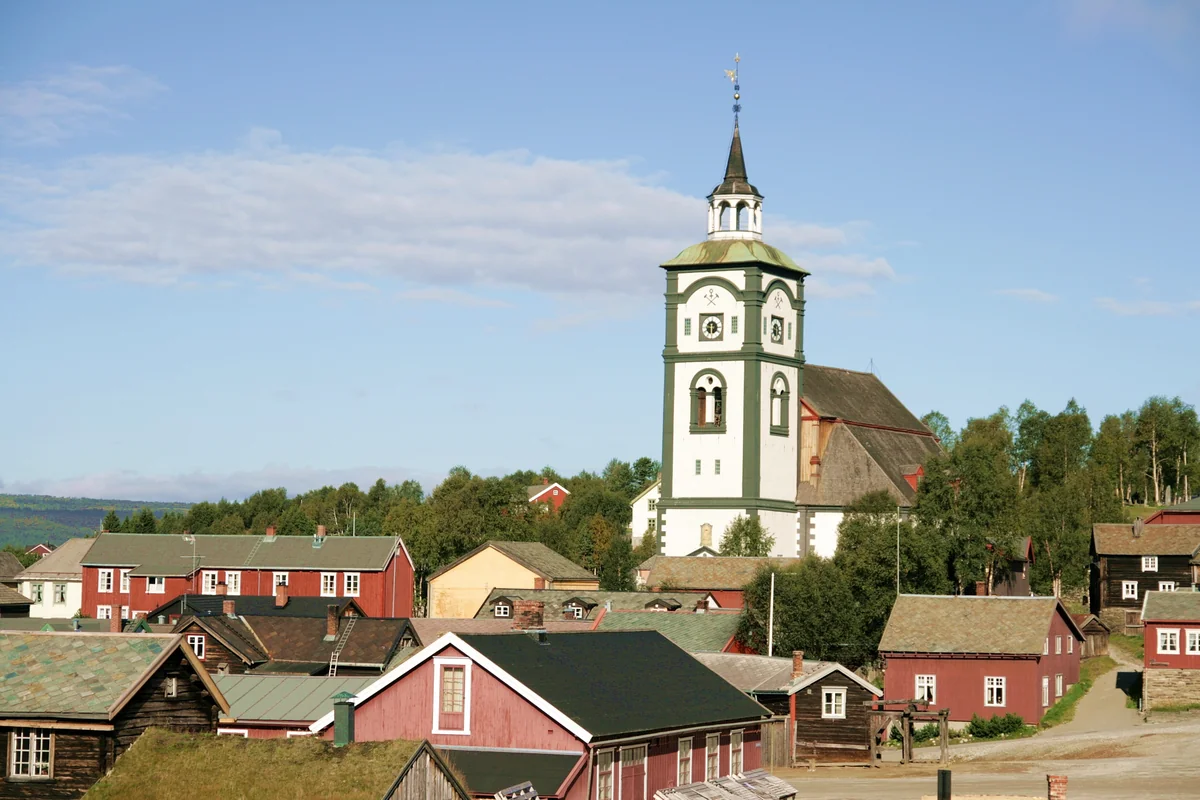 View of Røros - a perfect place to relax and enjoy your jacuzzi