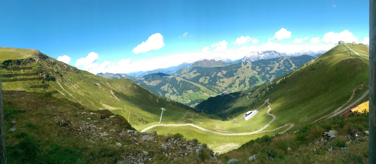 View of Saalbach Hinterglemm - a perfect place to relax and enjoy your jacuzzi