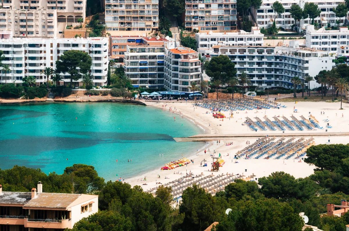View of Santa Ponsa - a perfect place to relax and enjoy your jacuzzi