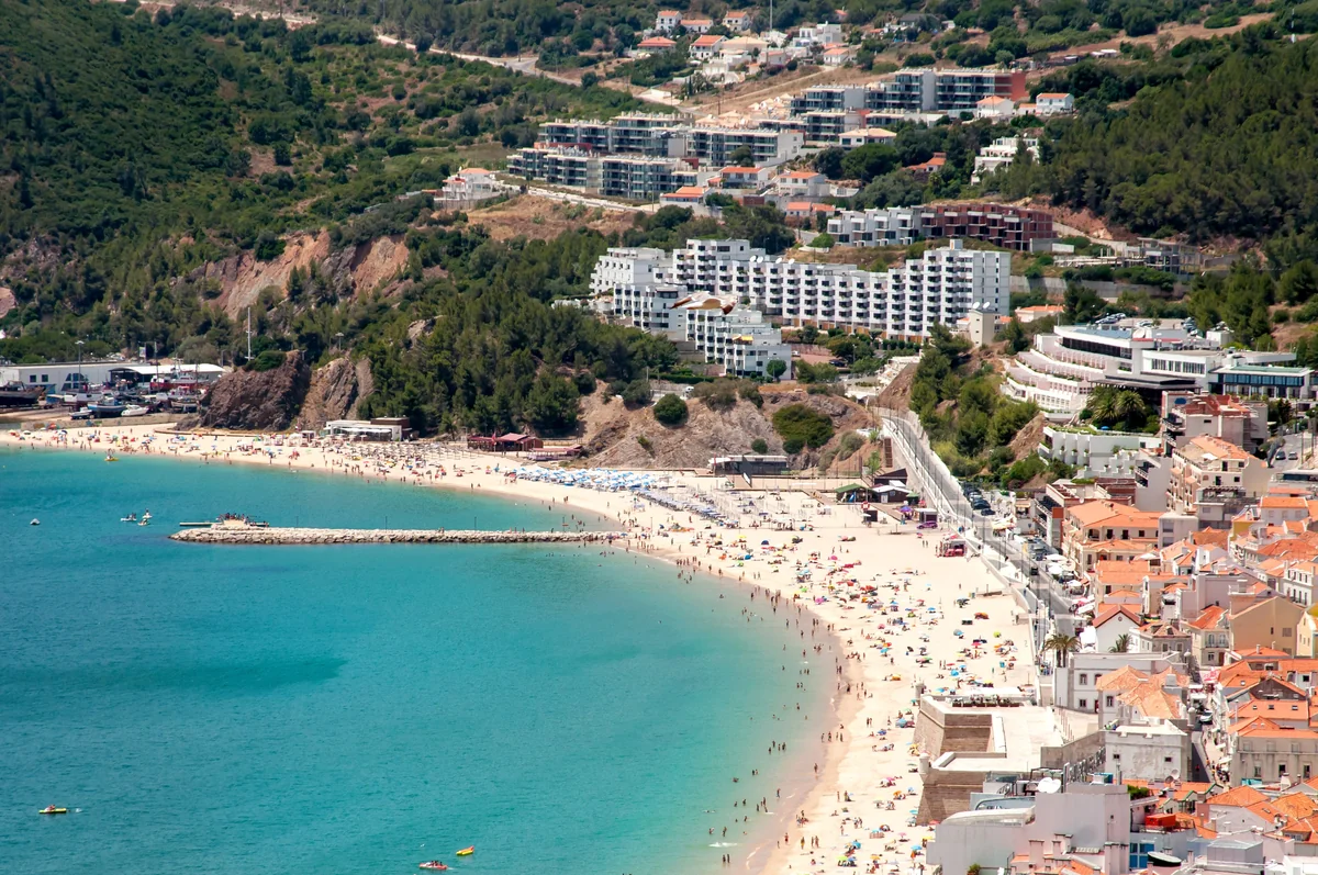 View of Sesimbra - a perfect place to relax and enjoy your jacuzzi