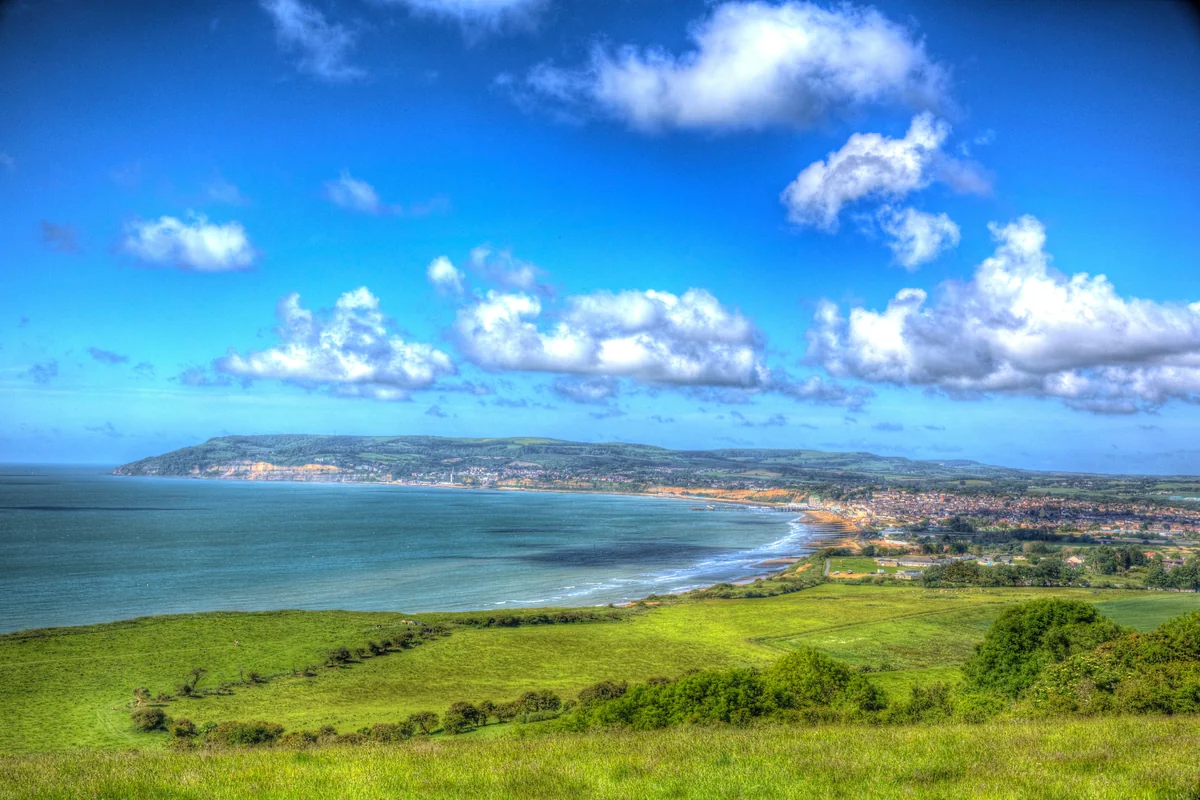 View of Shanklin - a perfect place to relax and enjoy your jacuzzi