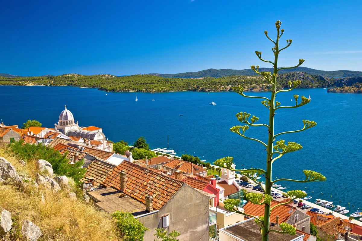 View of Šibenik - a perfect place to relax and enjoy your jacuzzi