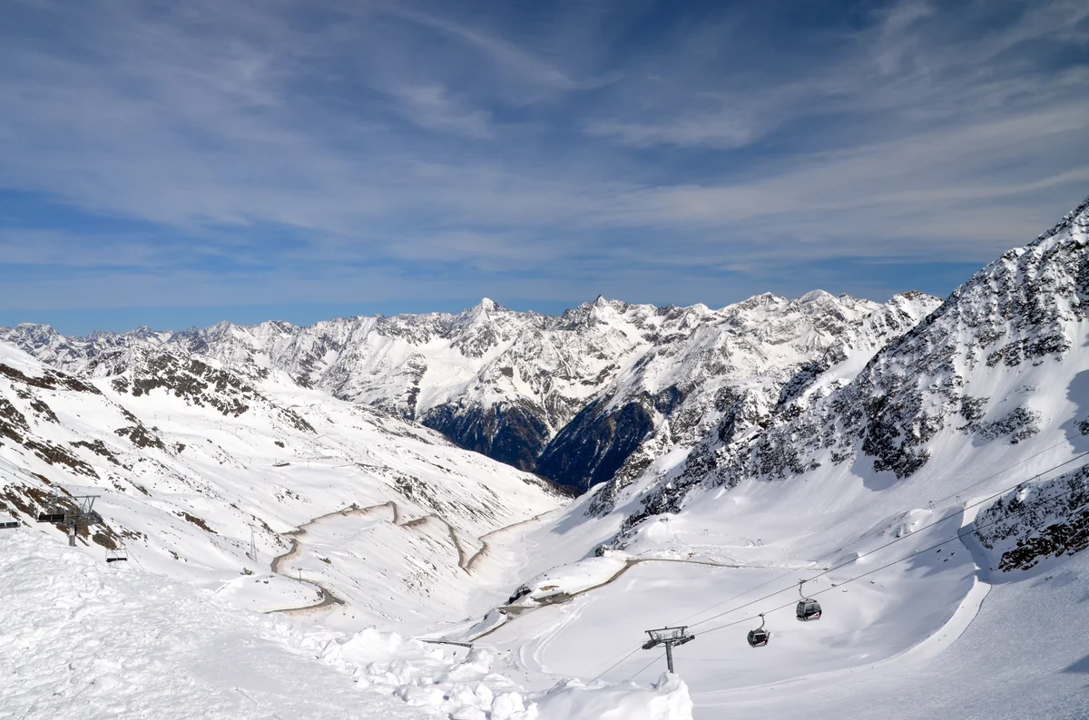 View of Soelden - a perfect place to relax and enjoy your jacuzzi