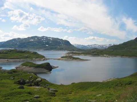 View of Sogndal - a perfect place to relax and enjoy your jacuzzi