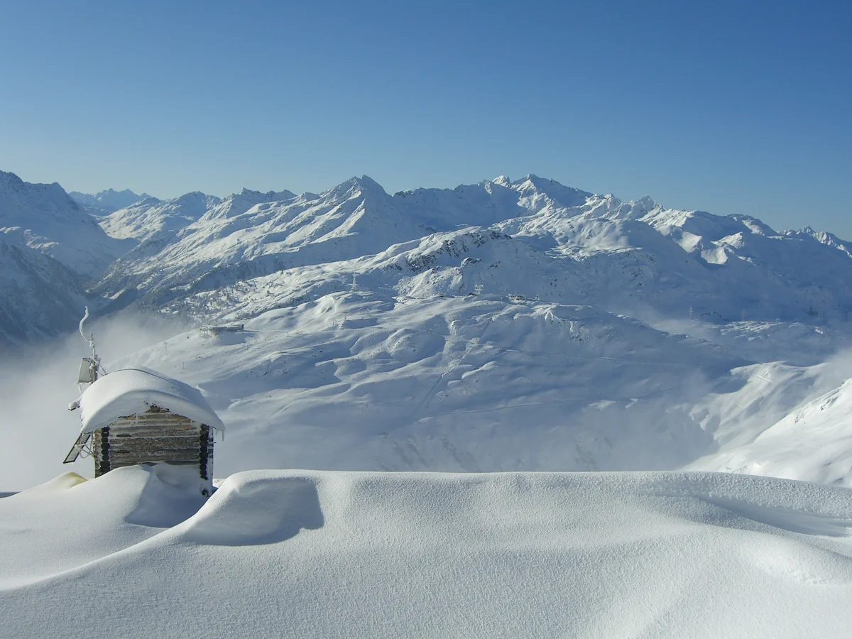 View of St. Anton am Arlberg - a perfect place to relax and enjoy your jacuzzi