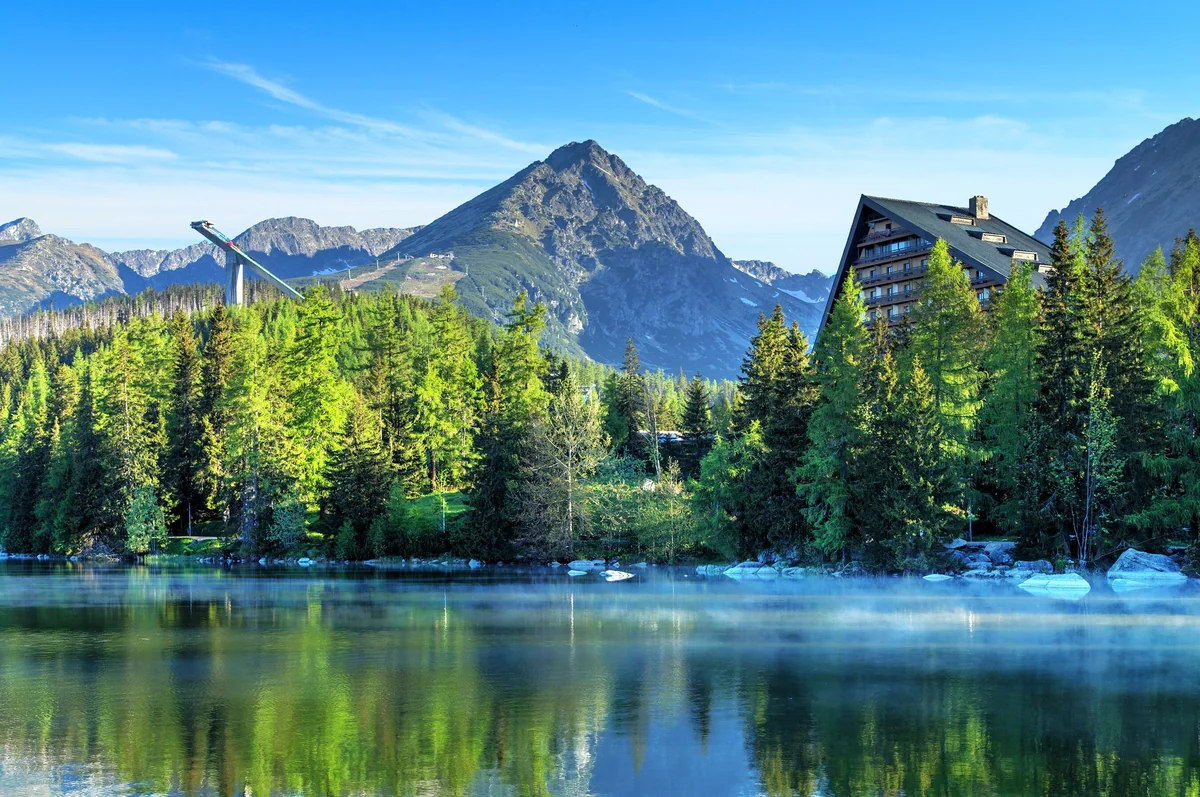 View of Štrbské Pleso - a perfect place to relax and enjoy your jacuzzi